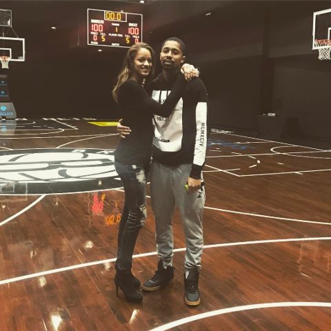 Spencer Dinwiddie with his girlfriend Arielle Roberson